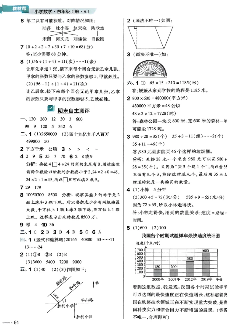 四年级数学人教版上册25秋《教材帮》练习帮_25秋《教材帮练习帮》系列_2026版小学《教材帮》1-6年级上册（数学）（人教版）_四年级数学人教版上册25秋《教材帮》