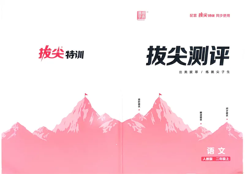 语文2年级上册：拔尖测评_25秋《拔尖特训》小学语数英各版本_1-6年级语文人教版上册25秋《拔尖特训》_二年级语文人教版上册25秋《拔尖特训》
