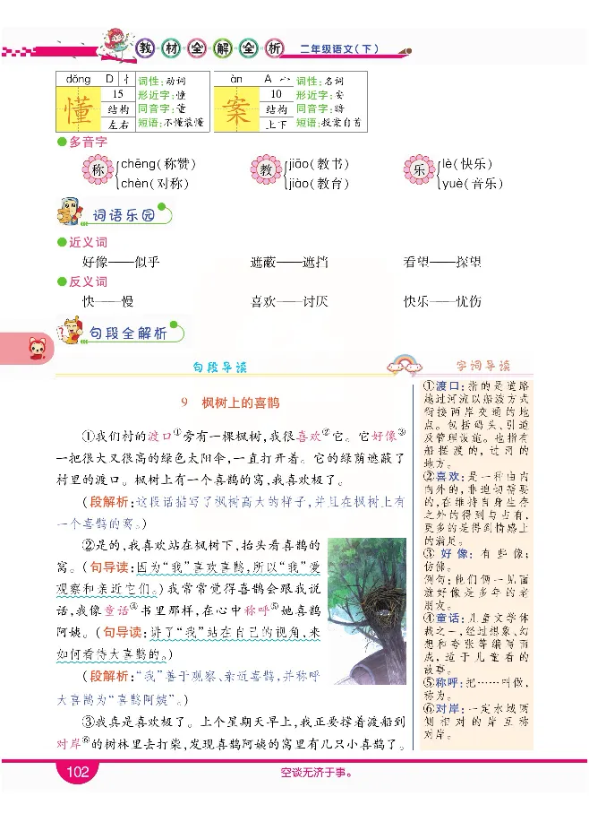 小学教材全解全析-语文2下_《教材全解》小学1-6年级_《小学教材全解全析》_1-6年级下册_语文