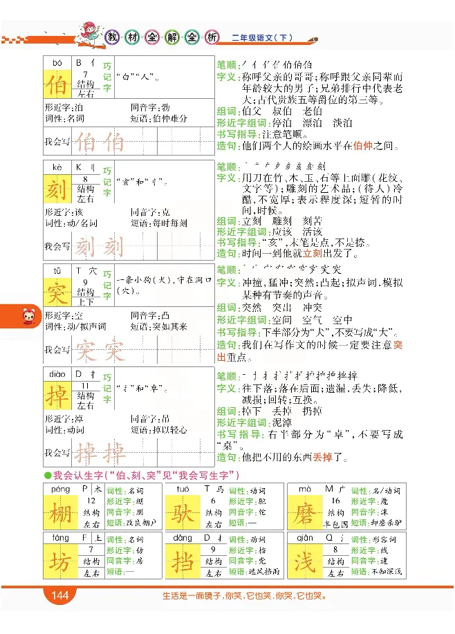 小学教材全解全析-语文2下_《教材全解》小学1-6年级_《小学教材全解全析》_1-6年级下册_语文