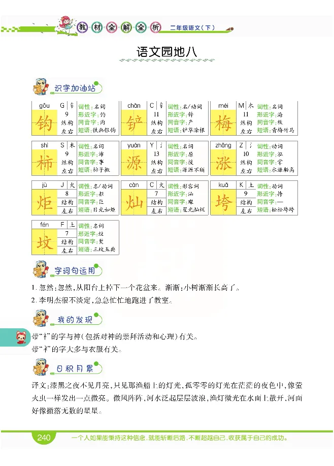 小学教材全解全析-语文2下_《教材全解》小学1-6年级_《小学教材全解全析》_1-6年级下册_语文