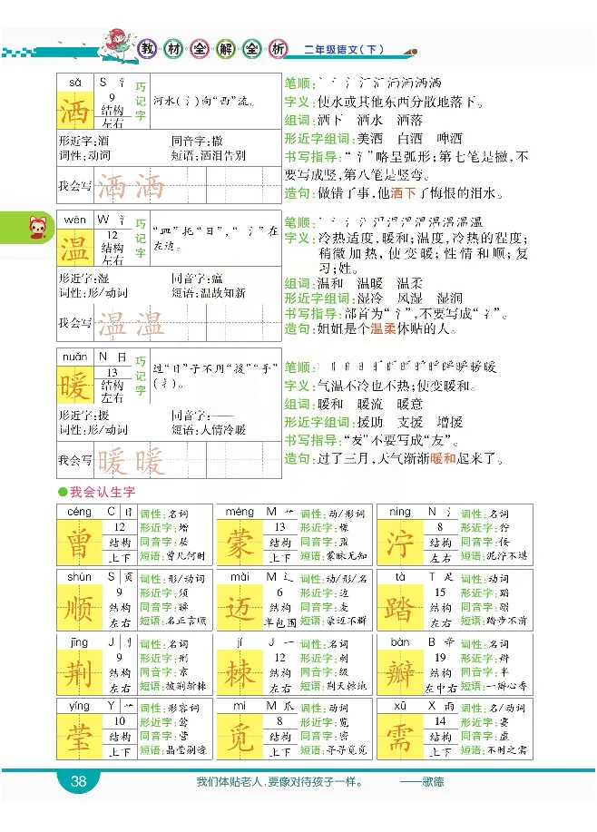 小学教材全解全析-语文2下_《教材全解》小学1-6年级_《小学教材全解全析》_1-6年级下册_语文