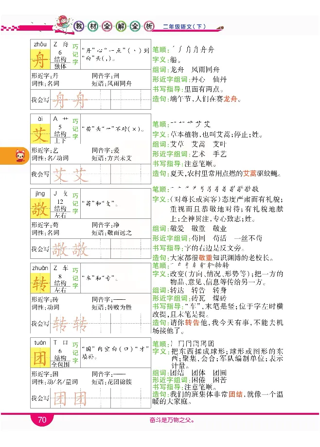 小学教材全解全析-语文2下_《教材全解》小学1-6年级_《小学教材全解全析》_1-6年级下册_语文