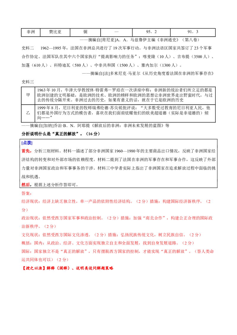 专题12民族解放-殖民体系与近现代民族民主运动（讲义）（解析版）_07高考历史_2025年新高考资料_二轮复习_上好课2025年高考历史二轮复习讲练测（新高考通用）3379861