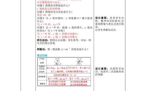 2.2第2课时二次函数y=ax2和y=ax2+c的图象与性质教案_北师大初中数学_9下-北师大版初中数学_01课件+教案+学案新课标_教案_2.BS九下第二章二次函数