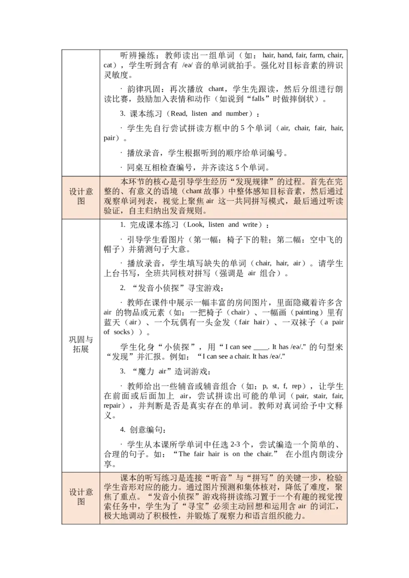 教案第一套（大单元）_4下-新英语人教PEP版（2026持续更新）_04教案（多套齐全）