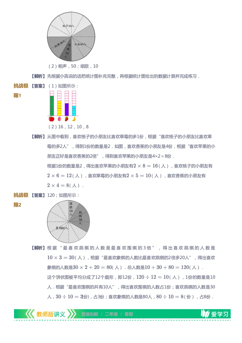 课本+自我巩固+课堂落实（答案）_《爱学习》小学初中数学和奥数资料_高斯数学爱学习课件_4奥数思维创新_二年级高斯数学思维创新_寒高斯数学2阶思维创新