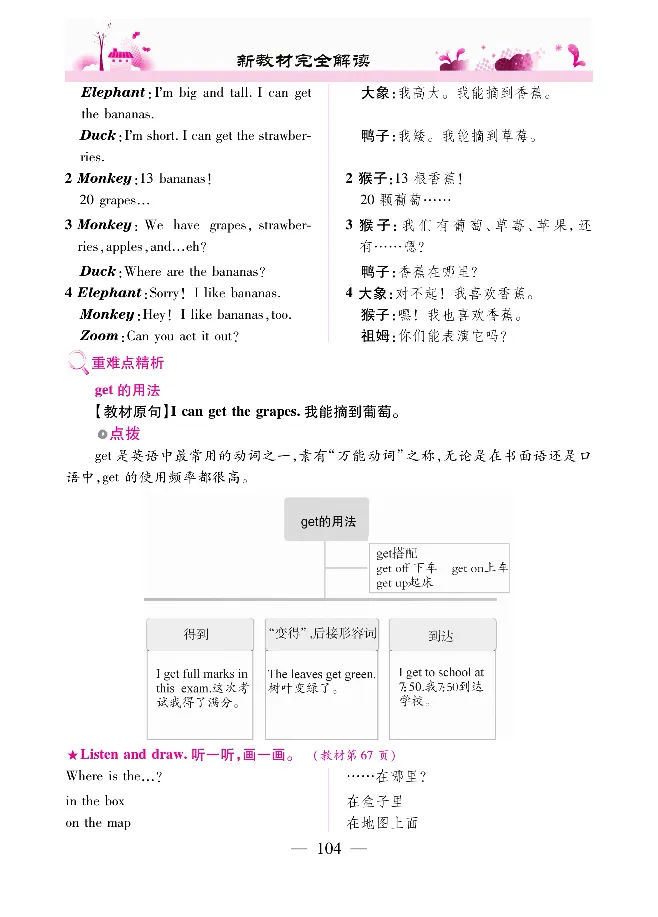 新教材完全解读人教pep英语3年级下_《教材全解》小学1-6年级_《新教材完全解读》_小学英语