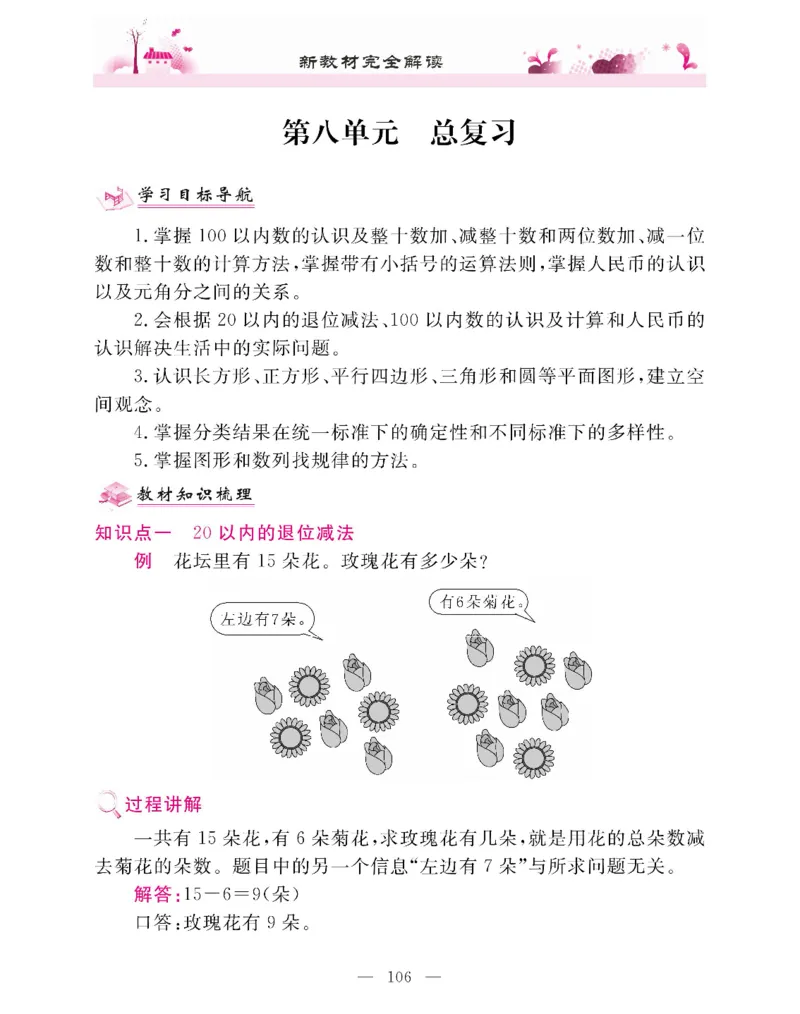 新教材完全解读数学1年级下_《教材全解》小学1-6年级_《新教材完全解读》_小学数学