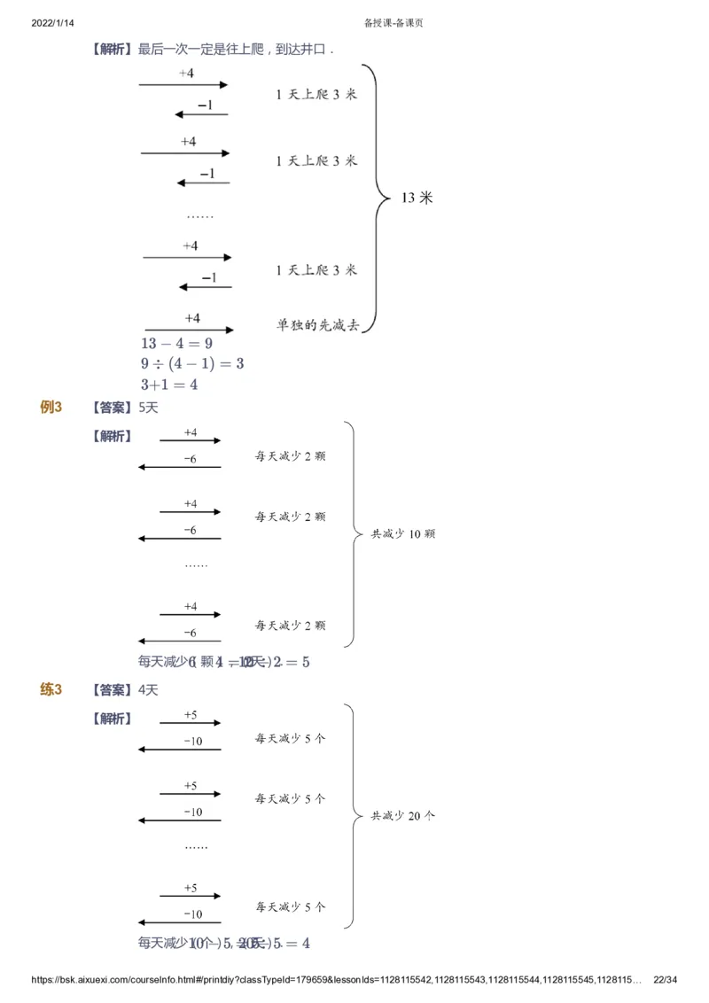 课本+自我巩固+课堂落实（答案）_《爱学习》小学初中数学和奥数资料_高斯数学爱学习课件_2人教小学能力强化_三年级高斯数学能力强化_春数学3阶能力强化