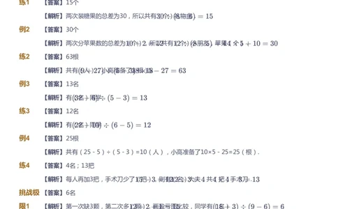 课本+自我巩固+课堂落实（答案）_《爱学习》小学初中数学和奥数资料_高斯数学爱学习课件_2人教小学能力强化_三年级高斯数学能力强化_春数学3阶能力强化