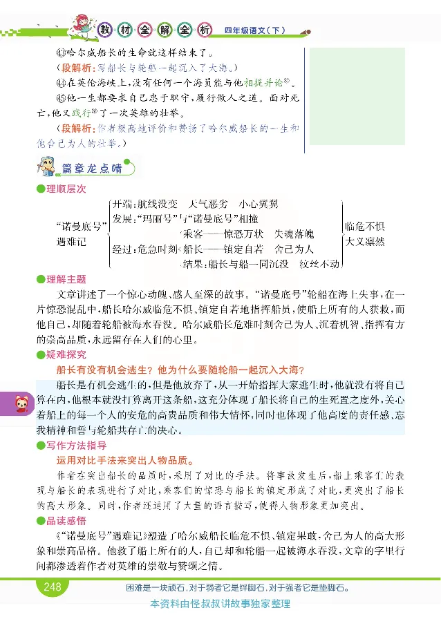 小学教材全解全析-语文4下_《教材全解》小学1-6年级_《小学教材全解全析》_1-6年级下册_语文