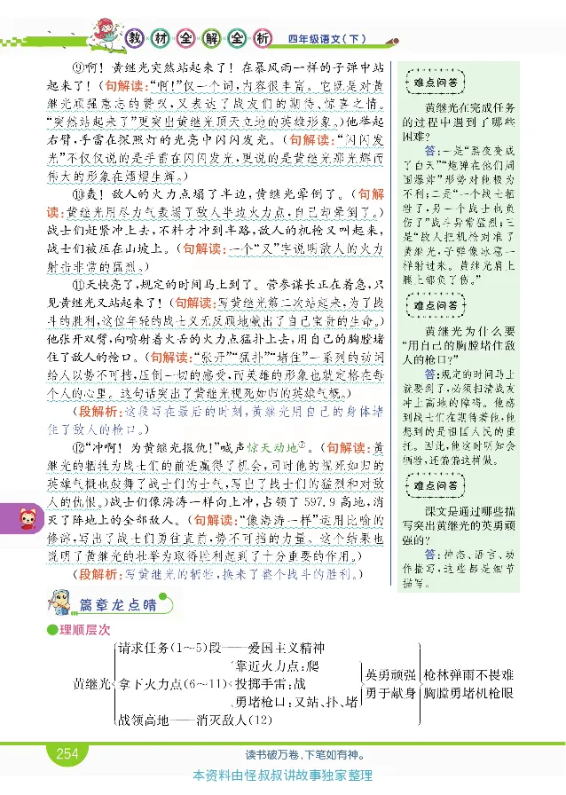 小学教材全解全析-语文4下_《教材全解》小学1-6年级_《小学教材全解全析》_1-6年级下册_语文