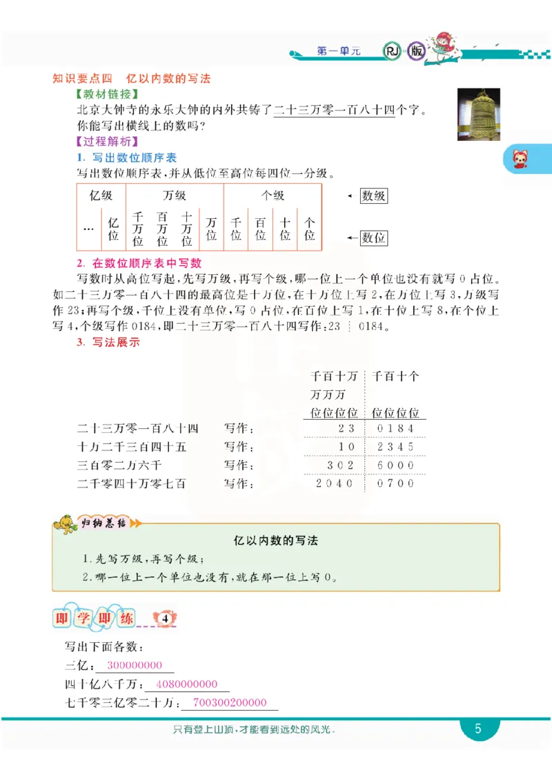 小学教材全解全析-人教数学4上_《教材全解》小学1-6年级_《小学教材全解全析》_1-6年级上册_数学
