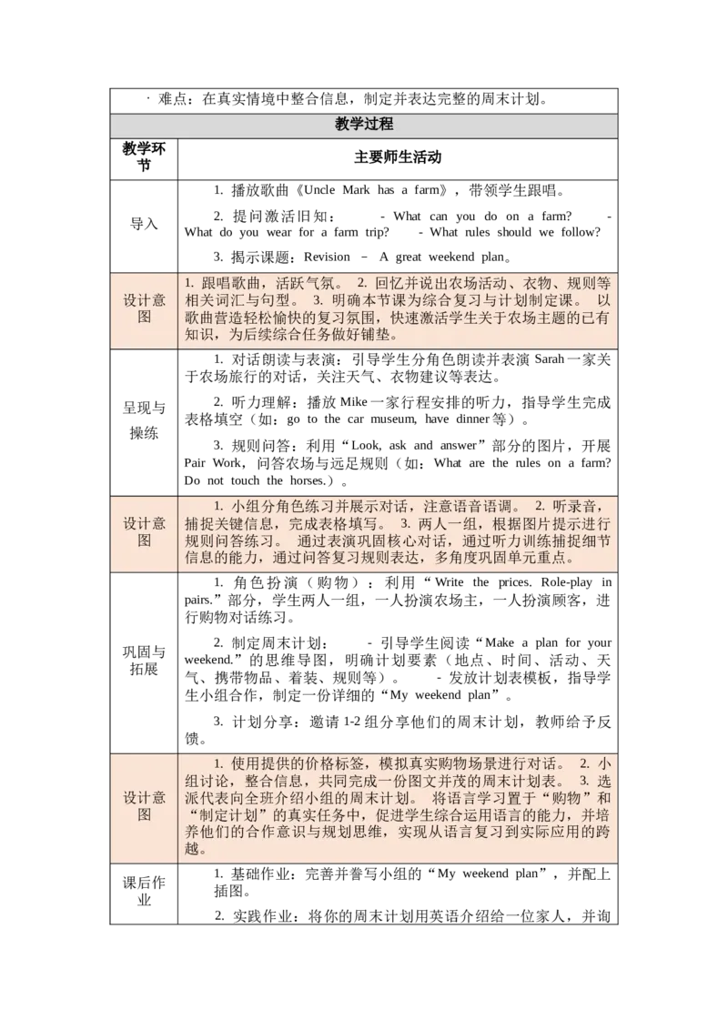 教案第一套（大单元）-全册合集_4下-新英语人教PEP版（2026持续更新）_04教案（多套齐全）