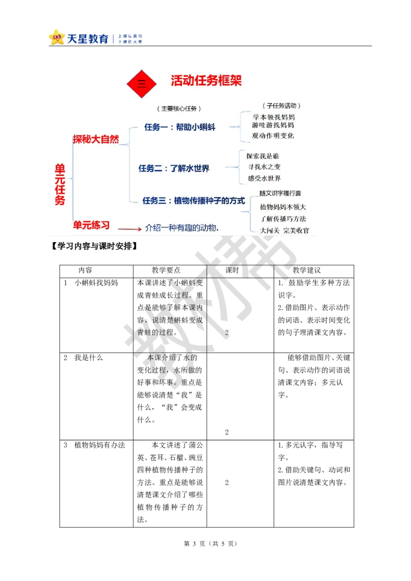 教学设计《第一单元统整：探索大自然的秘密》_25秋《教材帮练习帮》系列_2026版小学《教材帮整书课件》1-6年级上册（语文）（人教版）_二上_《第一单元统整：探秘大自然的秘密》