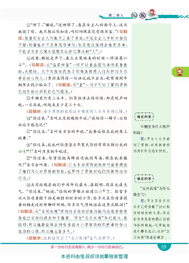 小学教材全解全析-语文6下_《教材全解》小学1-6年级_《小学教材全解全析》_1-6年级下册_语文