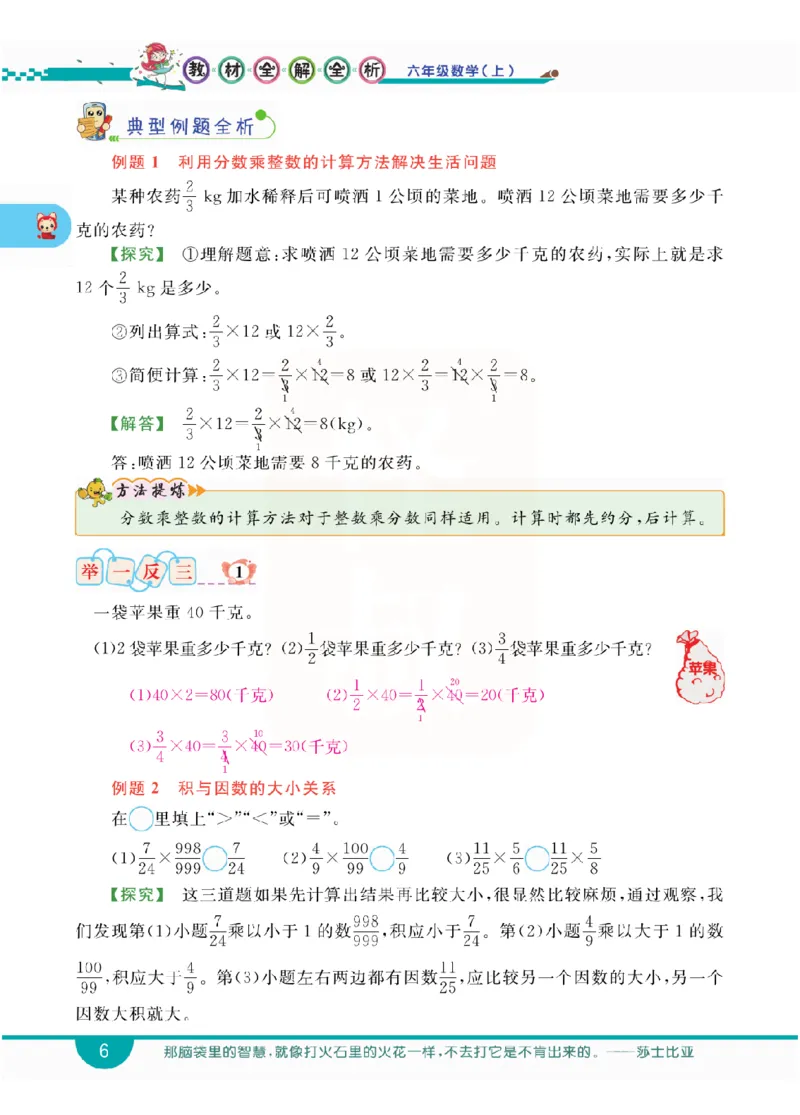 小学教材全解全析-人教数学6上_《教材全解》小学1-6年级_《小学教材全解全析》_1-6年级上册_数学