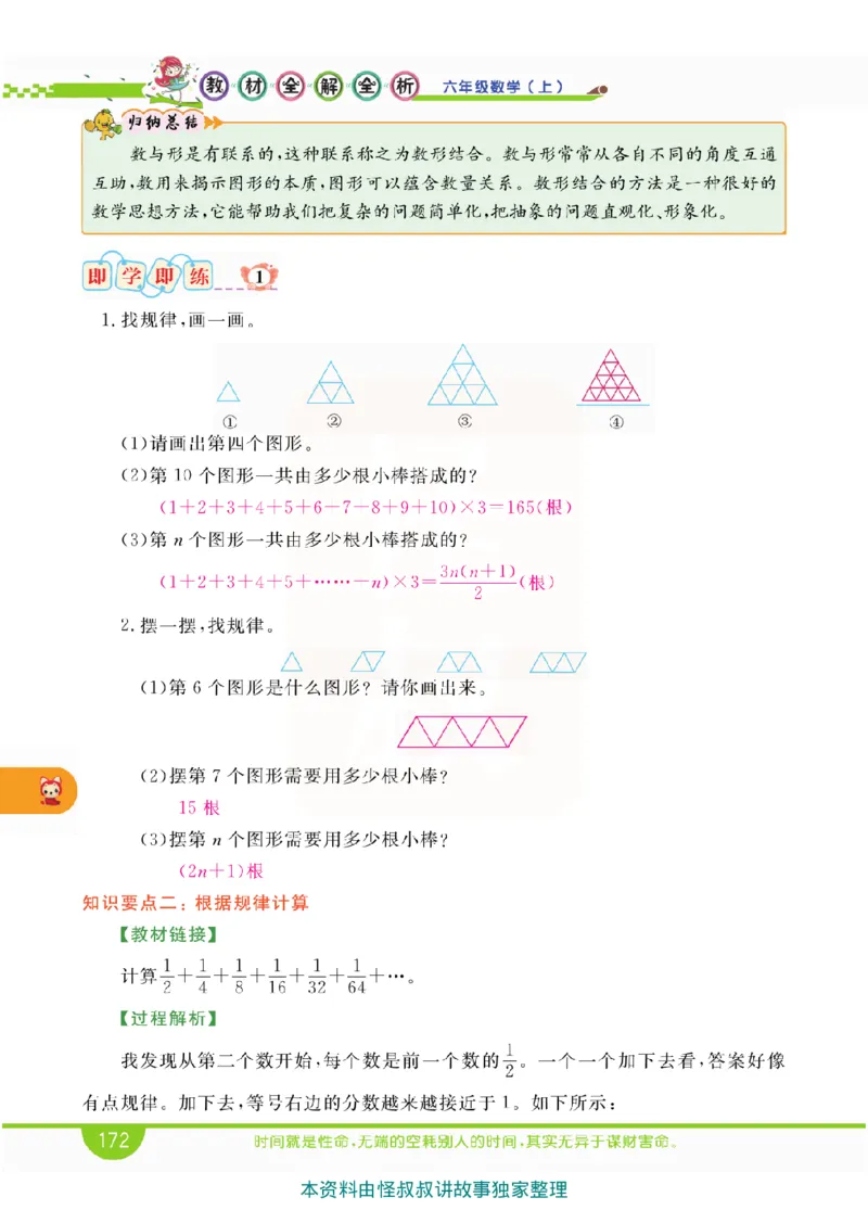 小学教材全解全析-人教数学6上_《教材全解》小学1-6年级_《小学教材全解全析》_1-6年级上册_数学