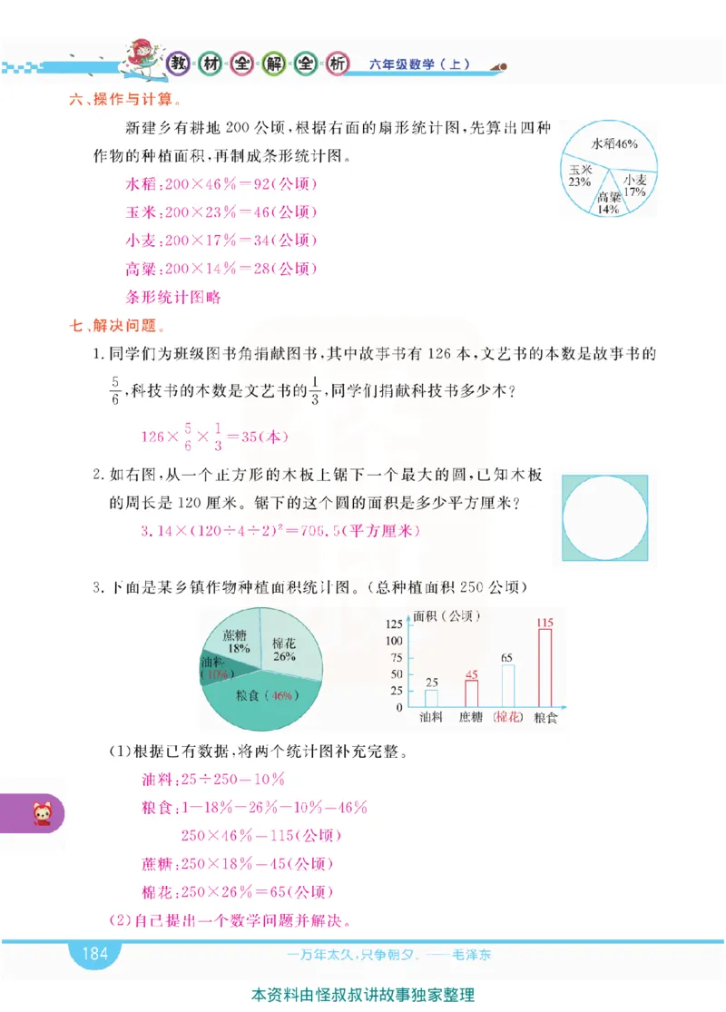 小学教材全解全析-人教数学6上_《教材全解》小学1-6年级_《小学教材全解全析》_1-6年级上册_数学