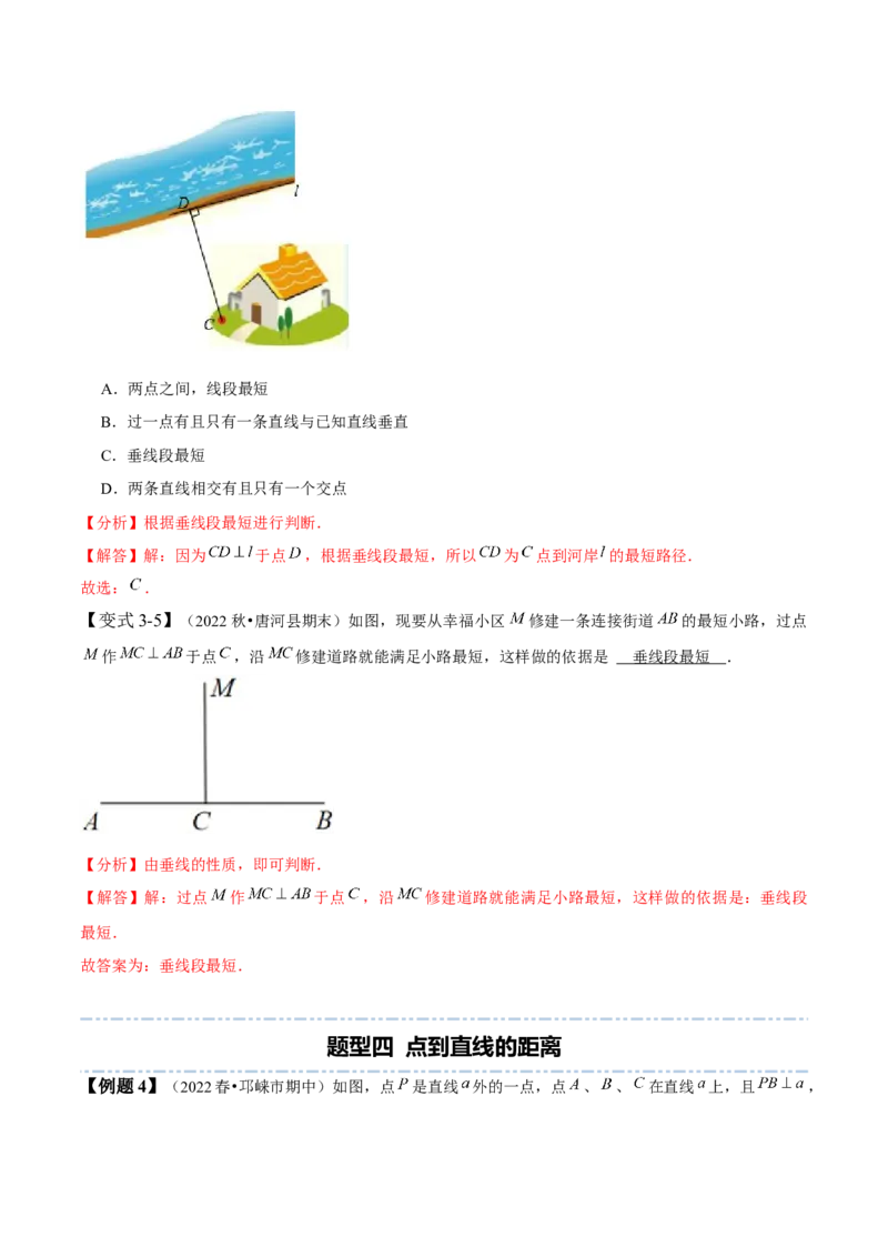 2.1两条直线的位置关系-题型&middot;技巧培优系列2022-2023学年七年级数学下册同步精讲精练(北师大版)（解析版）_北师大初中数学_7下-北师大版初中数学_7下-初中数学北师大版（旧版）赠送