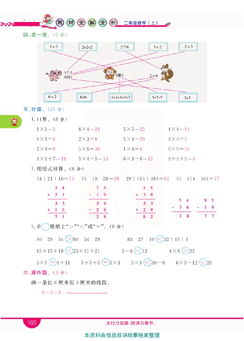 小学教材全解全析-人教数学2上_《教材全解》小学1-6年级_《小学教材全解全析》_1-6年级上册_数学