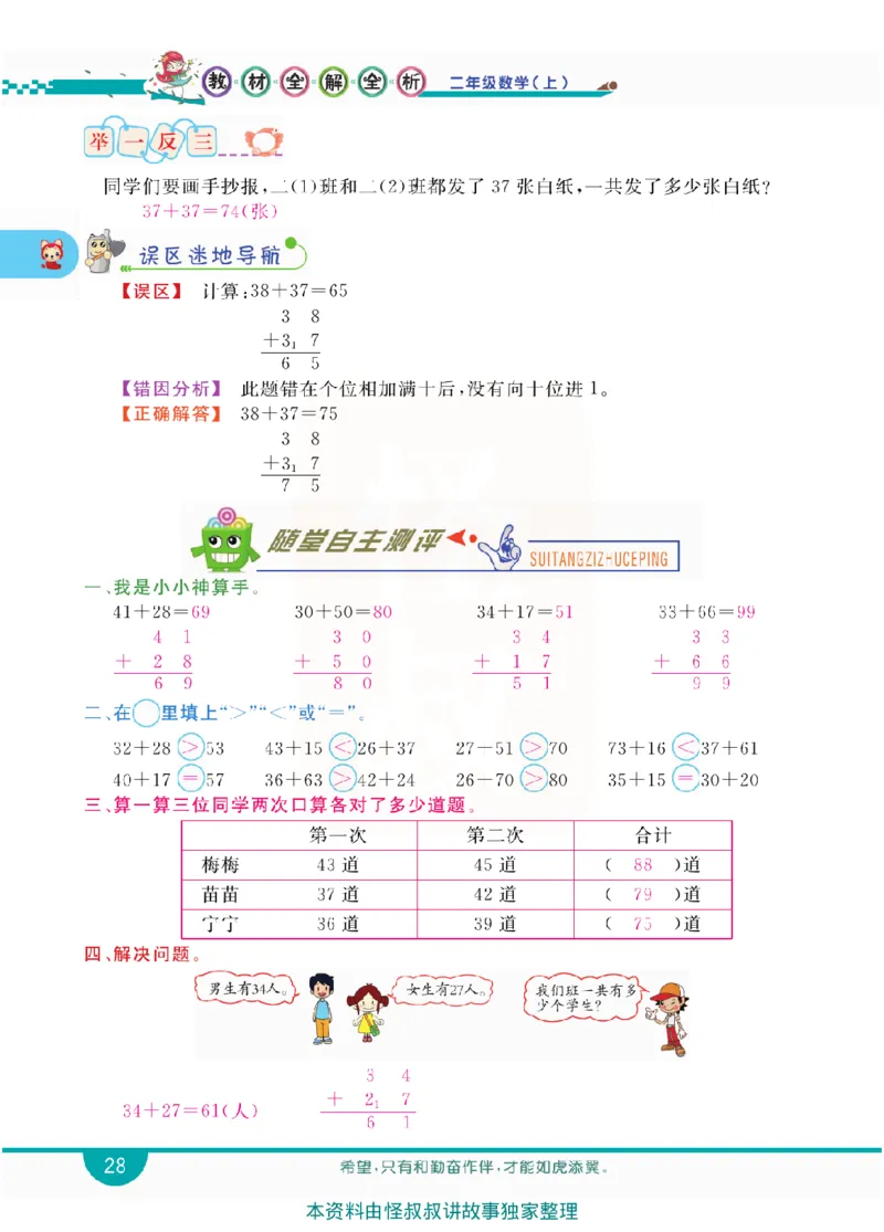 小学教材全解全析-人教数学2上_《教材全解》小学1-6年级_《小学教材全解全析》_1-6年级上册_数学