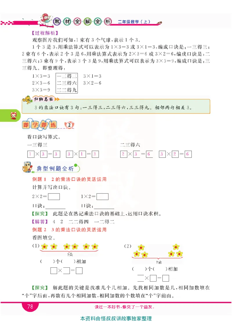 小学教材全解全析-人教数学2上_《教材全解》小学1-6年级_《小学教材全解全析》_1-6年级上册_数学