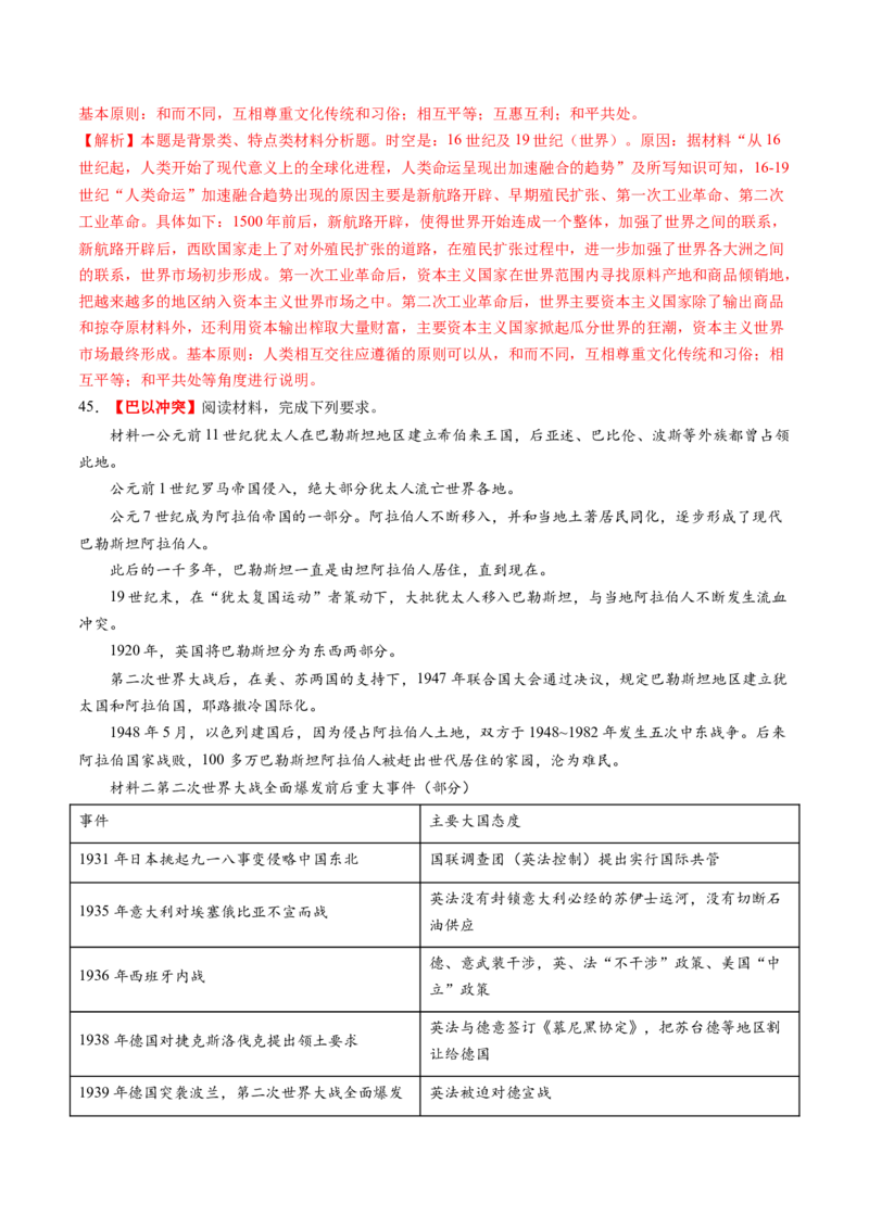 专题12热点押题专练50题（解析版）_07高考历史_2024年新高考资料_52024三轮冲刺_查漏补缺2024年高考历史复习冲刺过关（新高考专用）