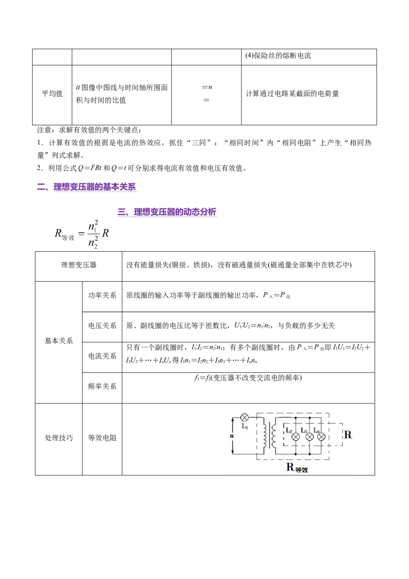 专题12恒定电流与交变电流（讲义）（解析版）_03高考英语_2025年新高考资料_二轮复习_01高考语文等多个文件_上好课2025年高考物理二轮复习讲练测（新高考通用）