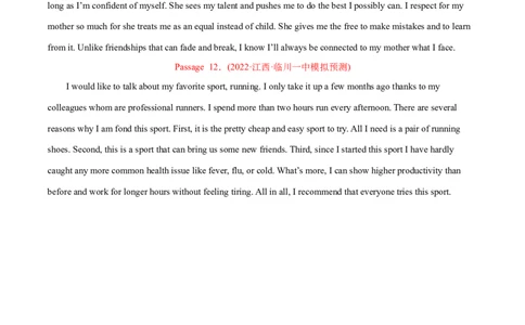 专题12短文改错-2022年高考真题和模拟题英语分专题训练（学生版）_03高考英语_2024年新高考资料_1.2024一轮复习_赠2022年高考英语真题与模拟题分专题训练