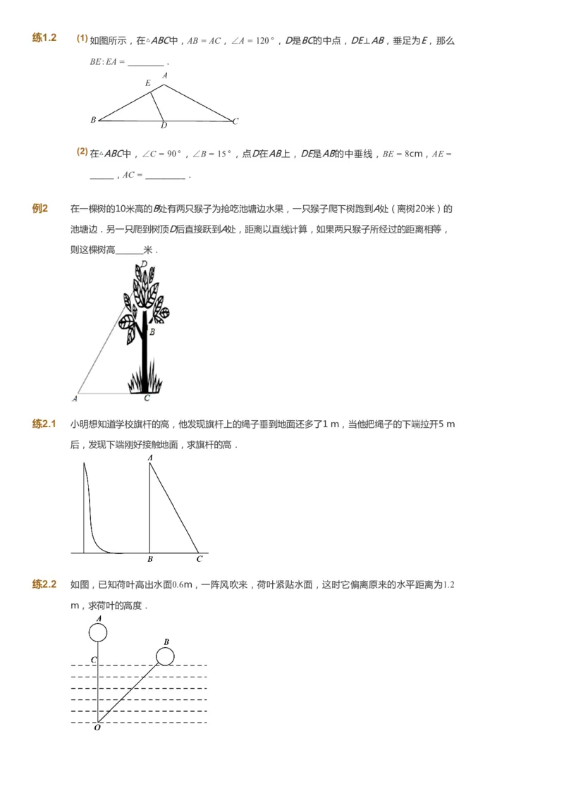 课本+自我巩固+课堂落实_《爱学习》小学初中数学和奥数资料_高斯数学爱学习课件_5人教初中能力提高_初二高斯数学能力提高_初二高斯数学_春数学8阶能力提高