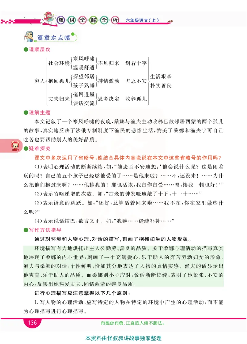 小学教材全解全析-语文6上_《教材全解》小学1-6年级_《小学教材全解全析》_1-6年级上册_语文