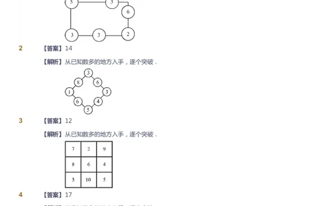 课本+自我巩固+课堂落实（答案）_《爱学习》小学初中数学和奥数资料_高斯数学爱学习课件_3奥数思维突破_高斯爱学习思维突破奥数1-6阶四季版12年级_2年级思维突破春秋寒暑课件_186