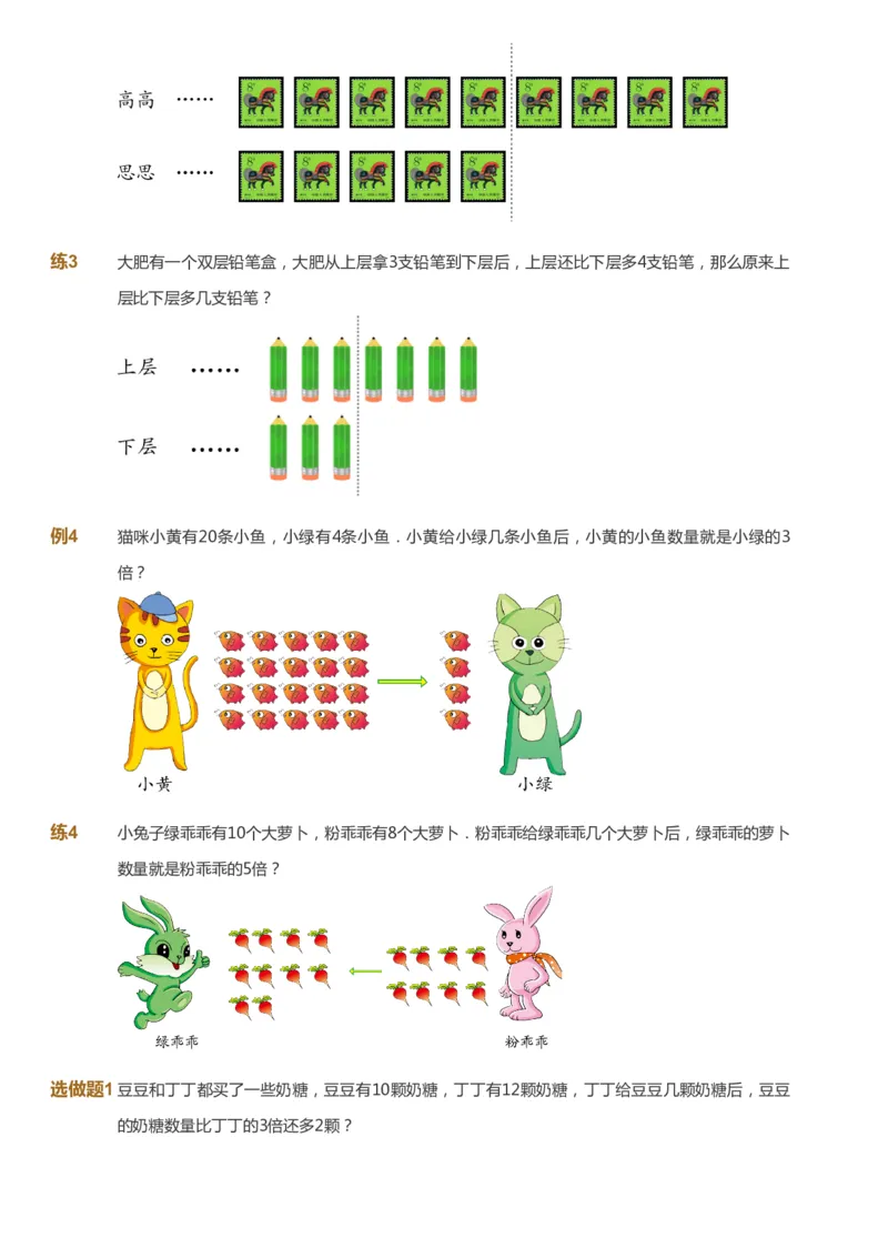 课本+自我巩固+课堂落实_《爱学习》小学初中数学和奥数资料_高斯数学爱学习课件_2人教小学能力强化_二年级高斯数学能力强化_秋数学2阶能力强化
