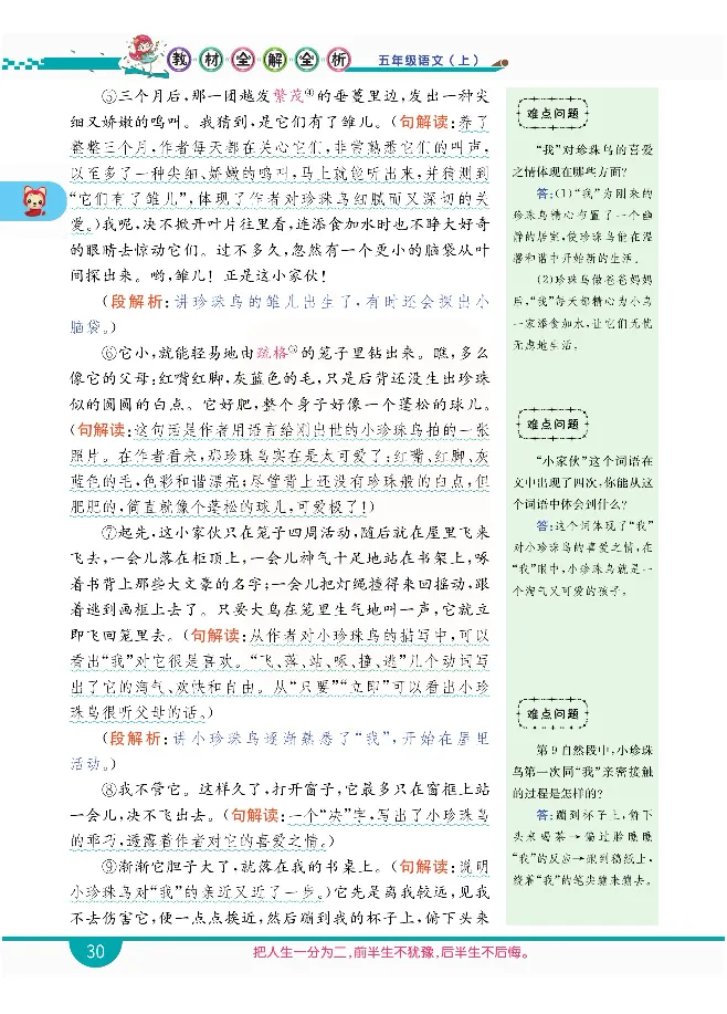 小学教材全解全析-语文5上_《教材全解》小学1-6年级_《小学教材全解全析》_1-6年级上册_语文