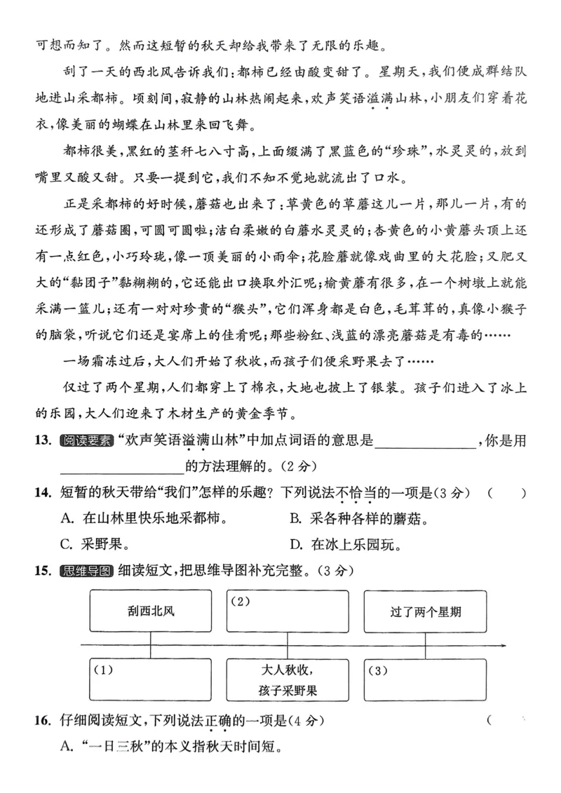 语文3年级上册：拔尖测评_25秋《拔尖特训》小学语数英各版本_1-6年级语文人教版上册25秋《拔尖特训》_三年级语文人教版上册25秋《拔尖特训》