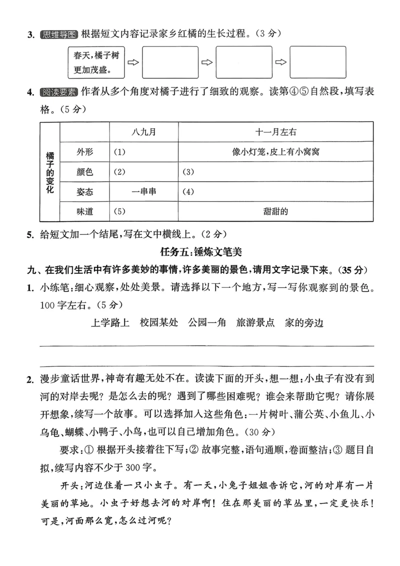 语文3年级上册：拔尖测评_25秋《拔尖特训》小学语数英各版本_1-6年级语文人教版上册25秋《拔尖特训》_三年级语文人教版上册25秋《拔尖特训》