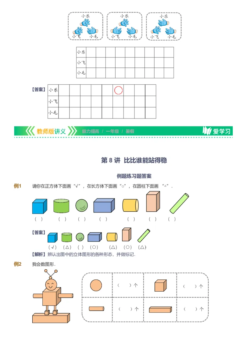 备授课-备课页解析版_《爱学习》小学初中数学和奥数资料_高斯数学爱学习课件_11苏教小学能力提高_高斯爱学习小学数学能力提高pdf（苏教版）_2022暑爱学习数学1阶能力提高（苏教版）
