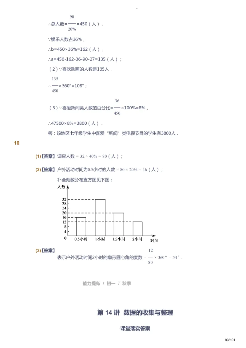 课本+自我巩固+课堂落实（答案）_《爱学习》小学初中数学和奥数资料_高斯数学爱学习课件_9北师初中能力提高_初一高斯数学能力提高（北师）_秋7阶课件+电子书