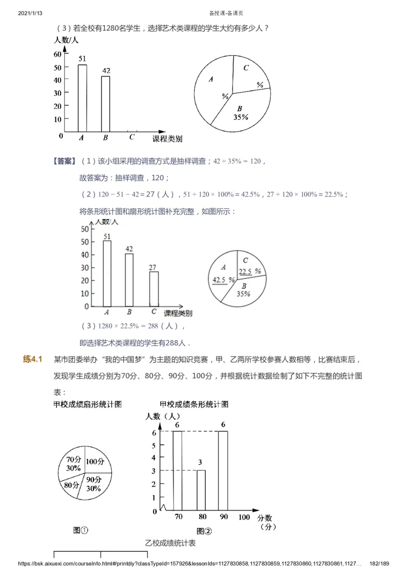 课本+自我巩固+课堂落实（答案）_《爱学习》小学初中数学和奥数资料_高斯数学爱学习课件_5人教初中能力提高_初一高斯数学能力提高_初一高斯数学_春数学7阶能力提高