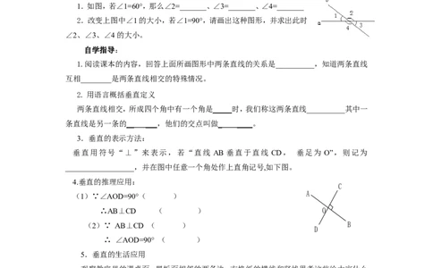 2.1第2课时垂线_北师大初中数学_7下-北师大版初中数学_7下-初中数学北师大版（旧版）赠送_04学案