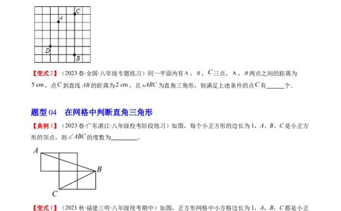 1.2讲一定是直角三角形吗（原卷版）_北师大初中数学_8上-北师大版初中数学_旧版_05习题试卷_帮课堂2023-2024学年八年级数学上册同步学与练（北师大版）