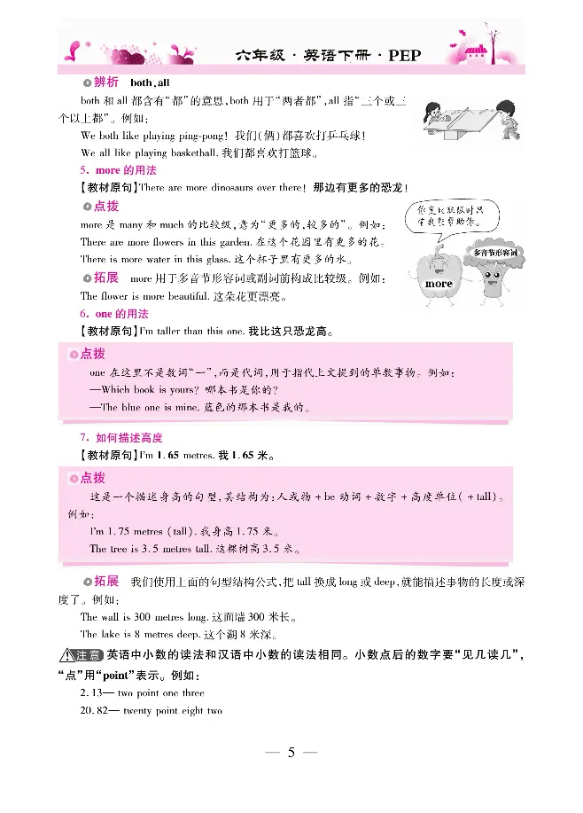 新教材完全解读人教pep英语6年级下_《教材全解》小学1-6年级_《新教材完全解读》_小学英语