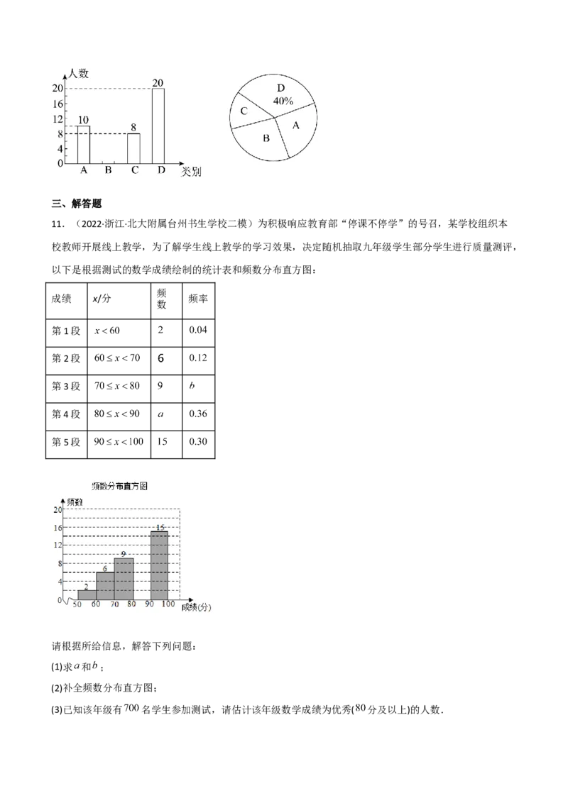 6.3数据的表示（分层练习）（原卷版）_北师大初中数学_7上-北师大版初中数学_7上-初中数学北师大（旧版）赠送_05习题试卷_1课时练习_同步练习（第1套）
