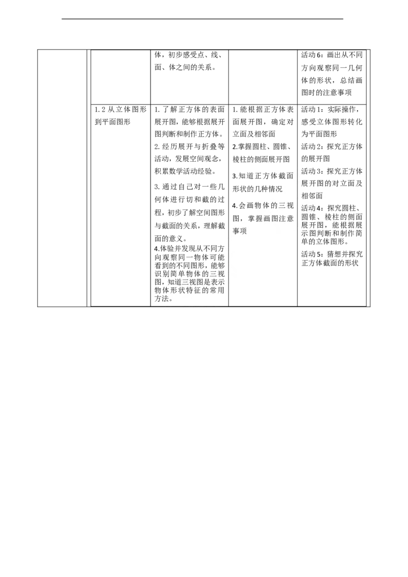 《丰富的图形世界》单元教学设计_北师大初中数学_7上-北师大版初中数学_7上-初中数学北师大（2024新版）持续更新_01课件+教案（大单元教学）_752