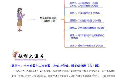 期末解答题压轴题&mdash;函数综合题（考题猜想，7种必考题型）学生版_初中数学_九年级数学上册（人教版）_期末专项复习-U276_2025版