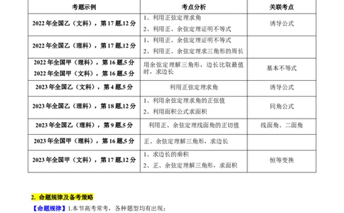 专题13正、余弦定理与解三角形（学生版）_02高考数学_通用版（老高考）复习资料_2024年复习资料_完备战2024年高考数学一轮复习考点帮（全国通用）_核心考点讲练