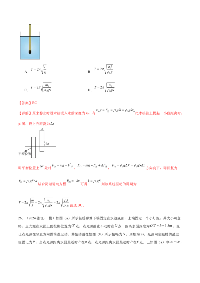 专题15机械振动与机械波（练习）（解析版）_03高考英语_2025年新高考资料_二轮复习_01高考语文等多个文件_上好课2025年高考物理二轮复习讲练测（新高考通用）