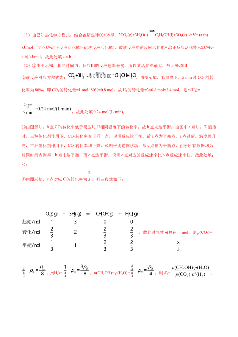 专题14化学反应原理综合-2021年高考真题和模拟题化学分项汇编（解析版）_05高考化学_新高考复习资料_2022年新高考资料_2021年高考真题和模拟题化学分项汇编（全国通用）